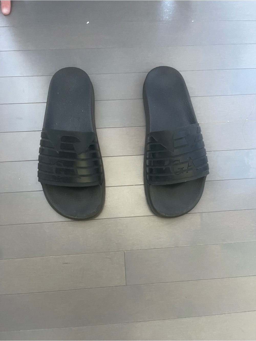Men's Black emporio armani Slide Sandals